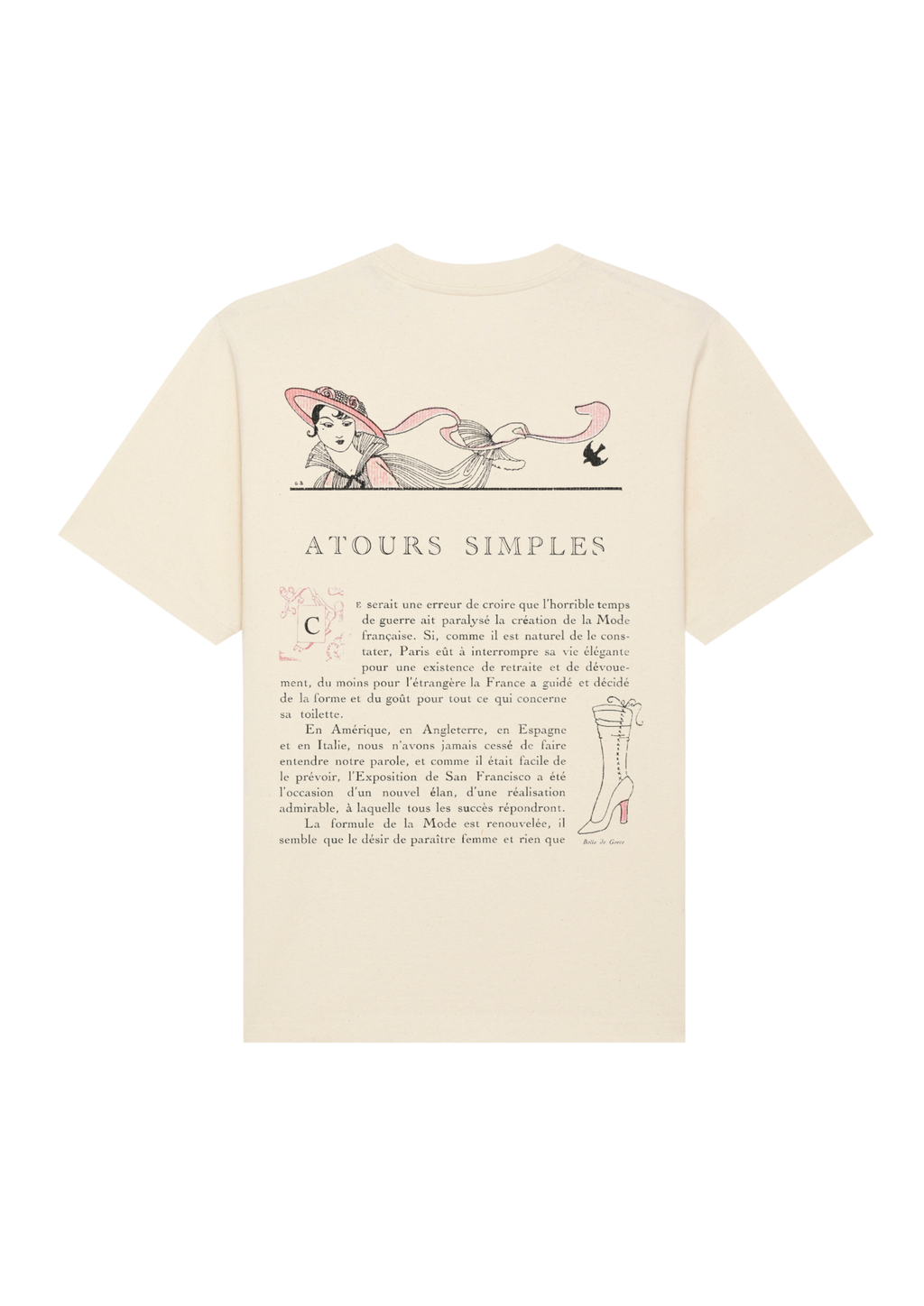 "Autours Simples" (1915) by George Barbier Heavy Cotton T-shirt