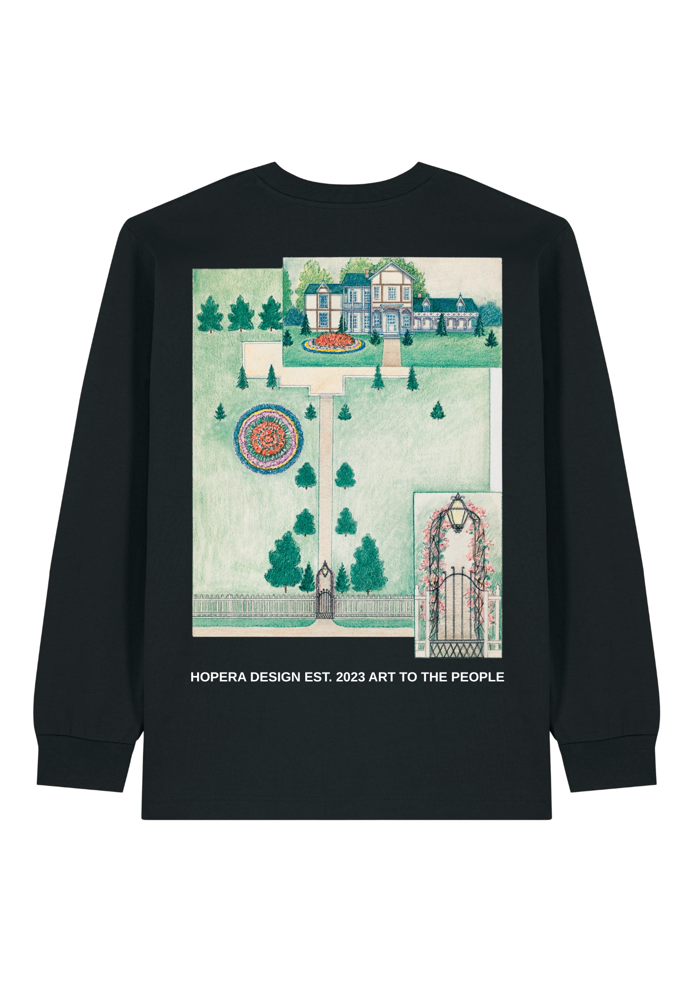 Wood Residence (1936) by Tabea Hosier Heavy Weight White Long Sleeve T-Shirt