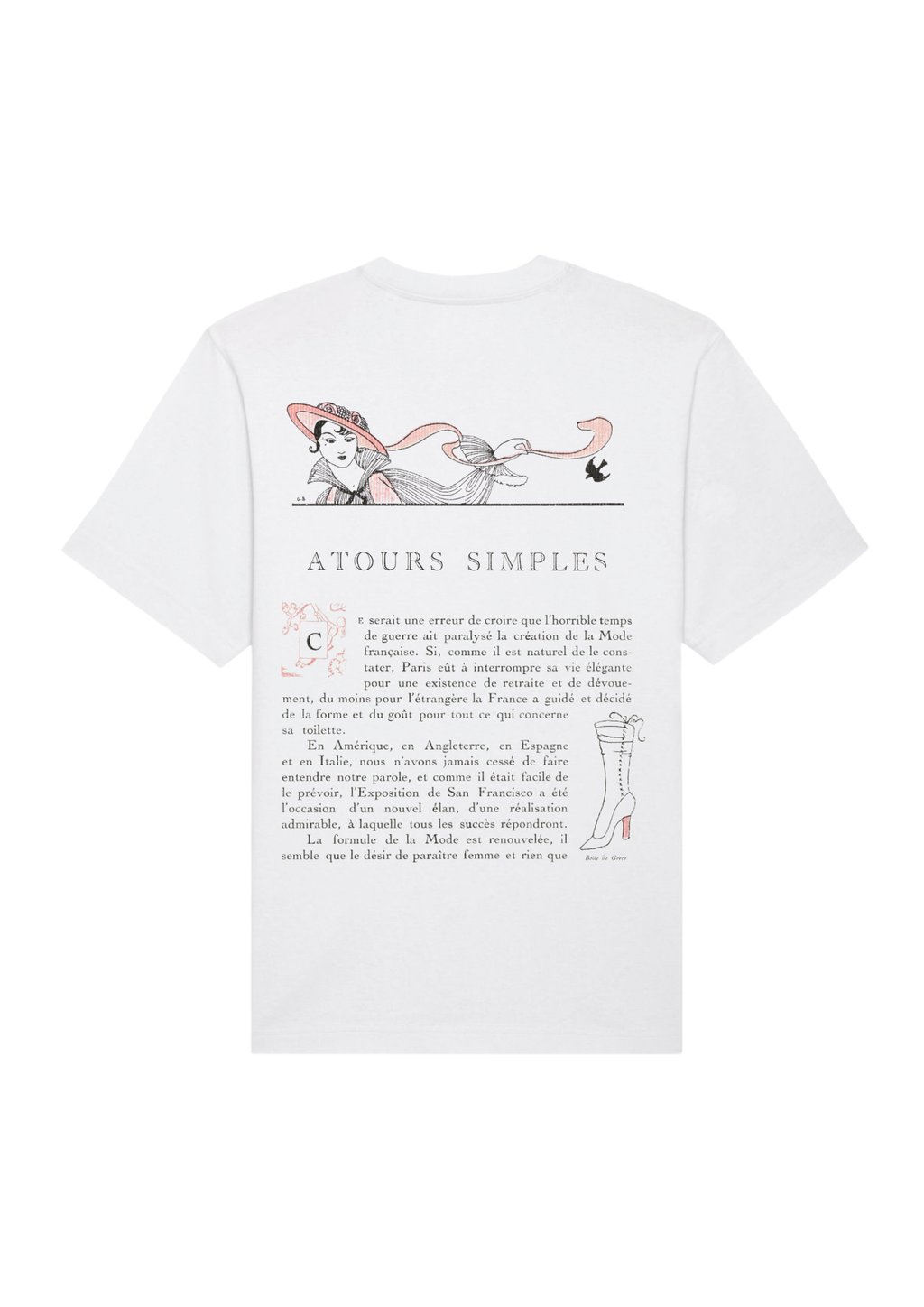 "Autours Simples" (1915) by George Barbier Heavy Cotton T-shirt