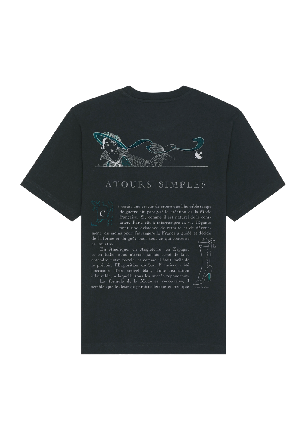 "Autours Simples" (1915) by George Barbier Heavy Cotton T-shirt