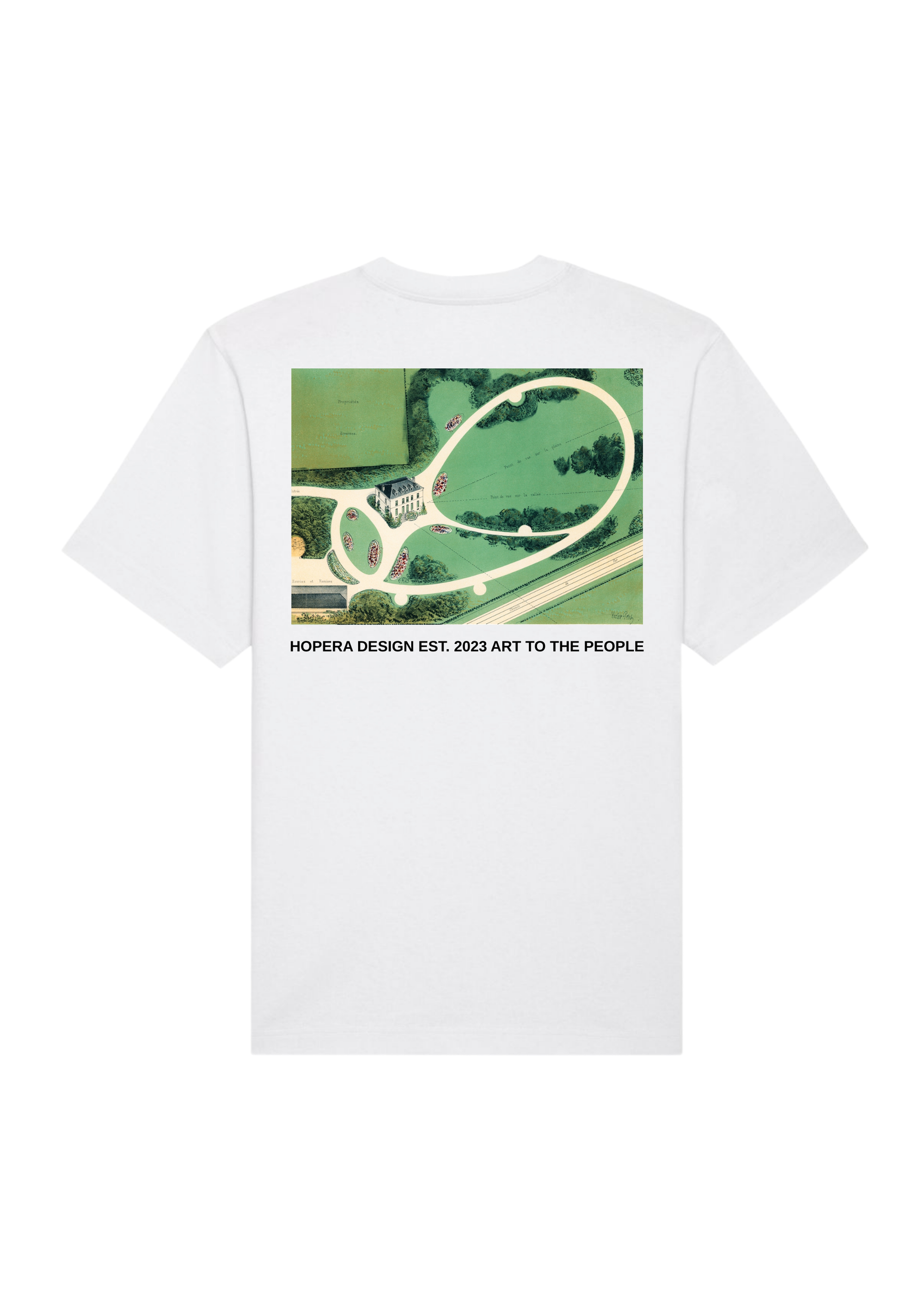 Parcs et Jardins des Environs de Paris (1850) by Victor Petit Heavy Weight White T-Shirt