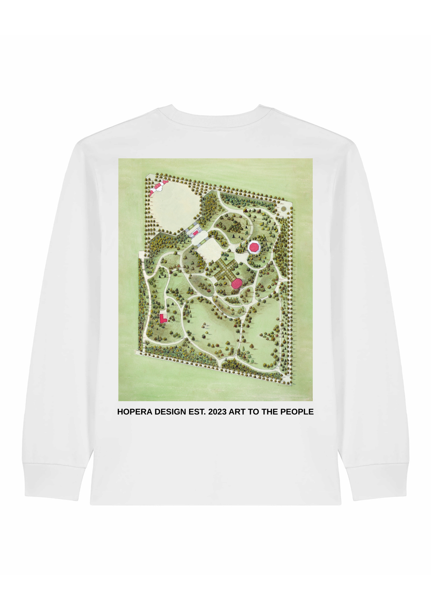Washington Park (1936) by Meyer Goldbaum Heavy Weight Long Sleeve White T-Shirt