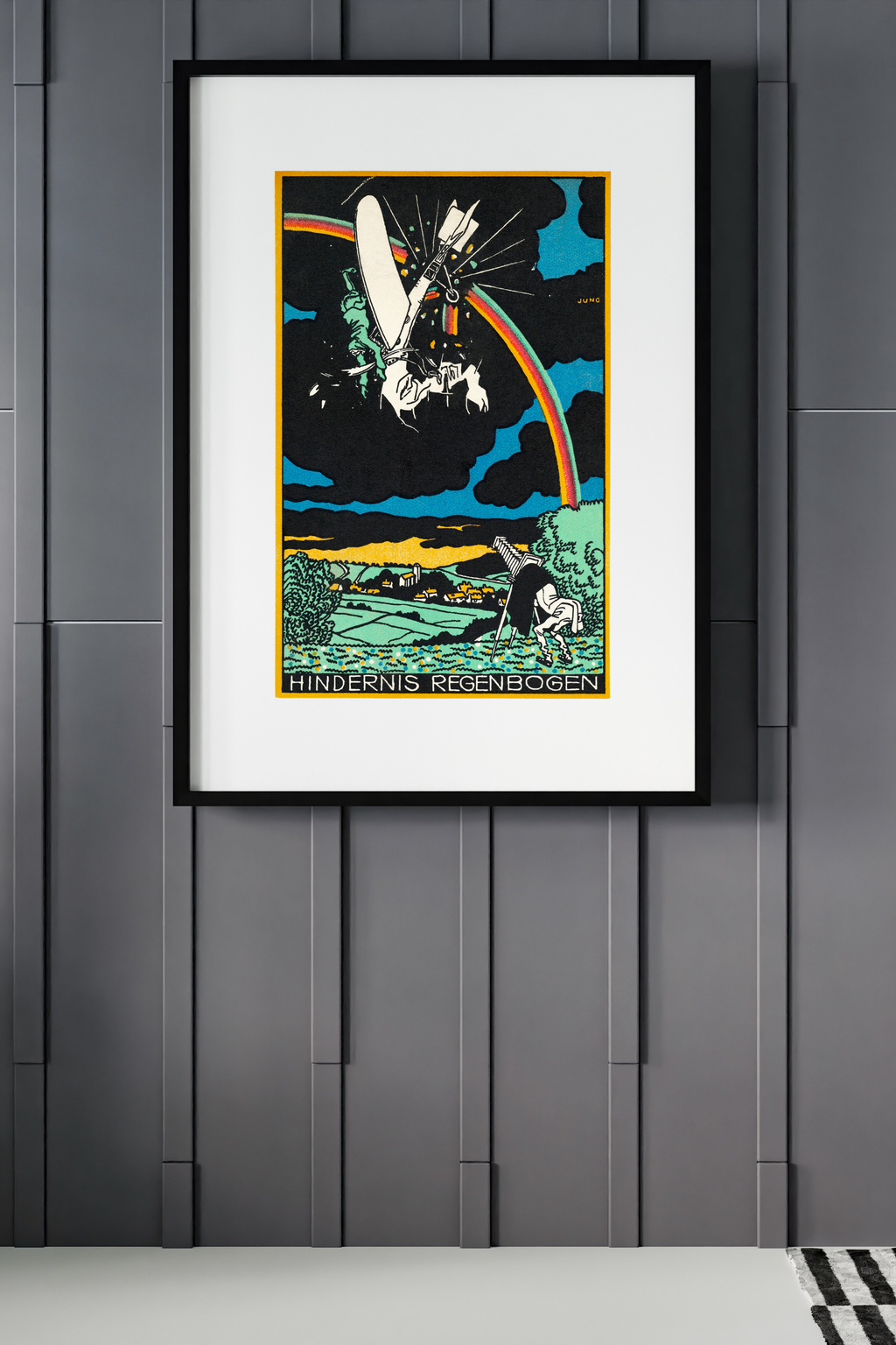 Rainbow Obstacle by Moriz Jung (1911) Print