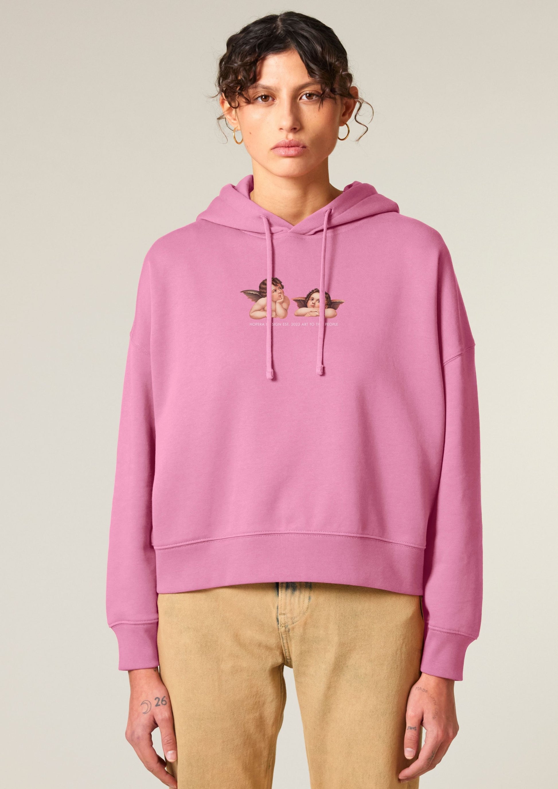 Cherubs after Raphael (1890) - Women's Hoodie - Pink