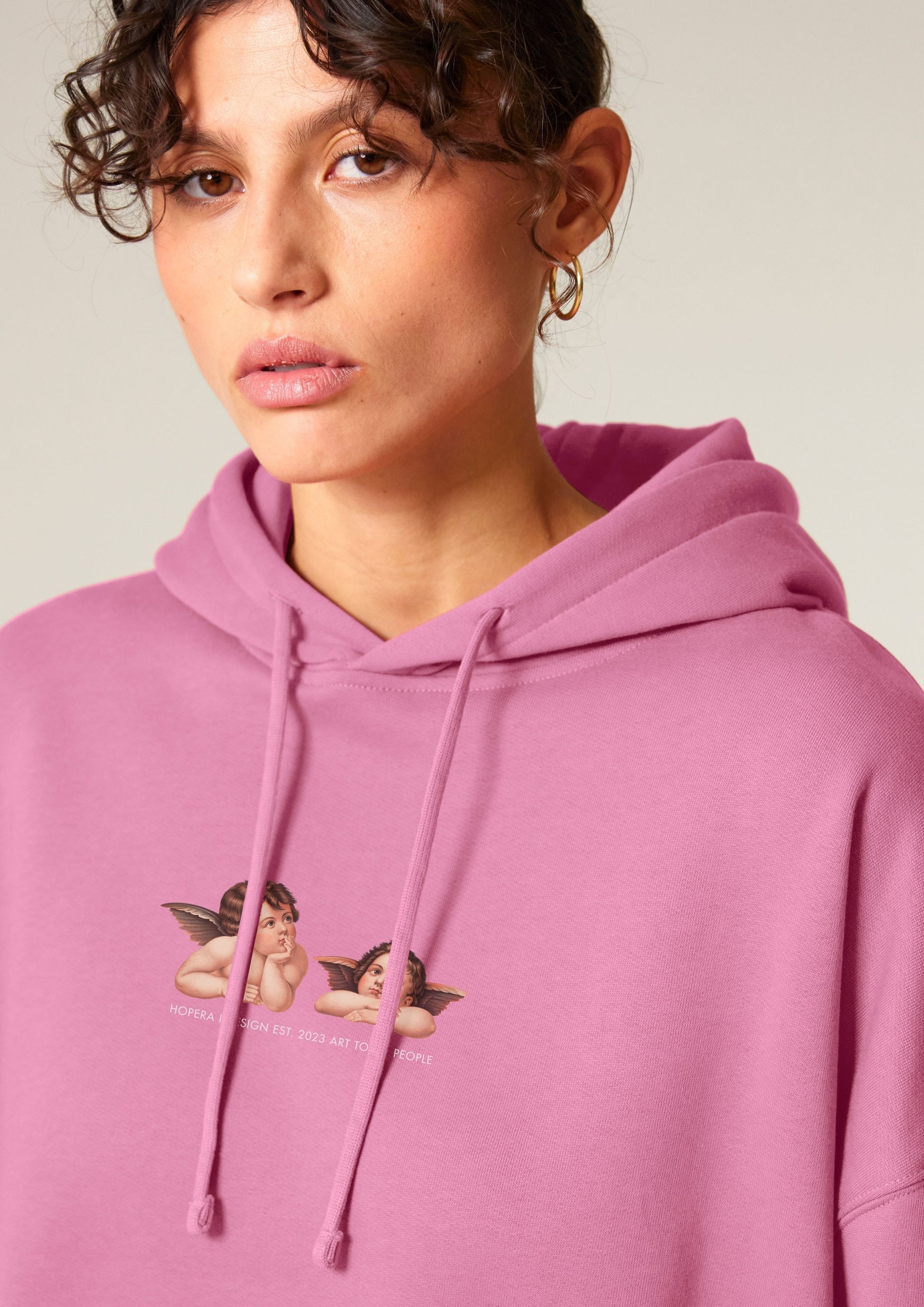 Cherubs after Raphael (1890) - Women's Hoodie - Pink
