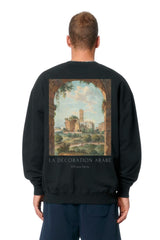 Landscape, Architectural Illustration, 17th Century Sweatshirt Black