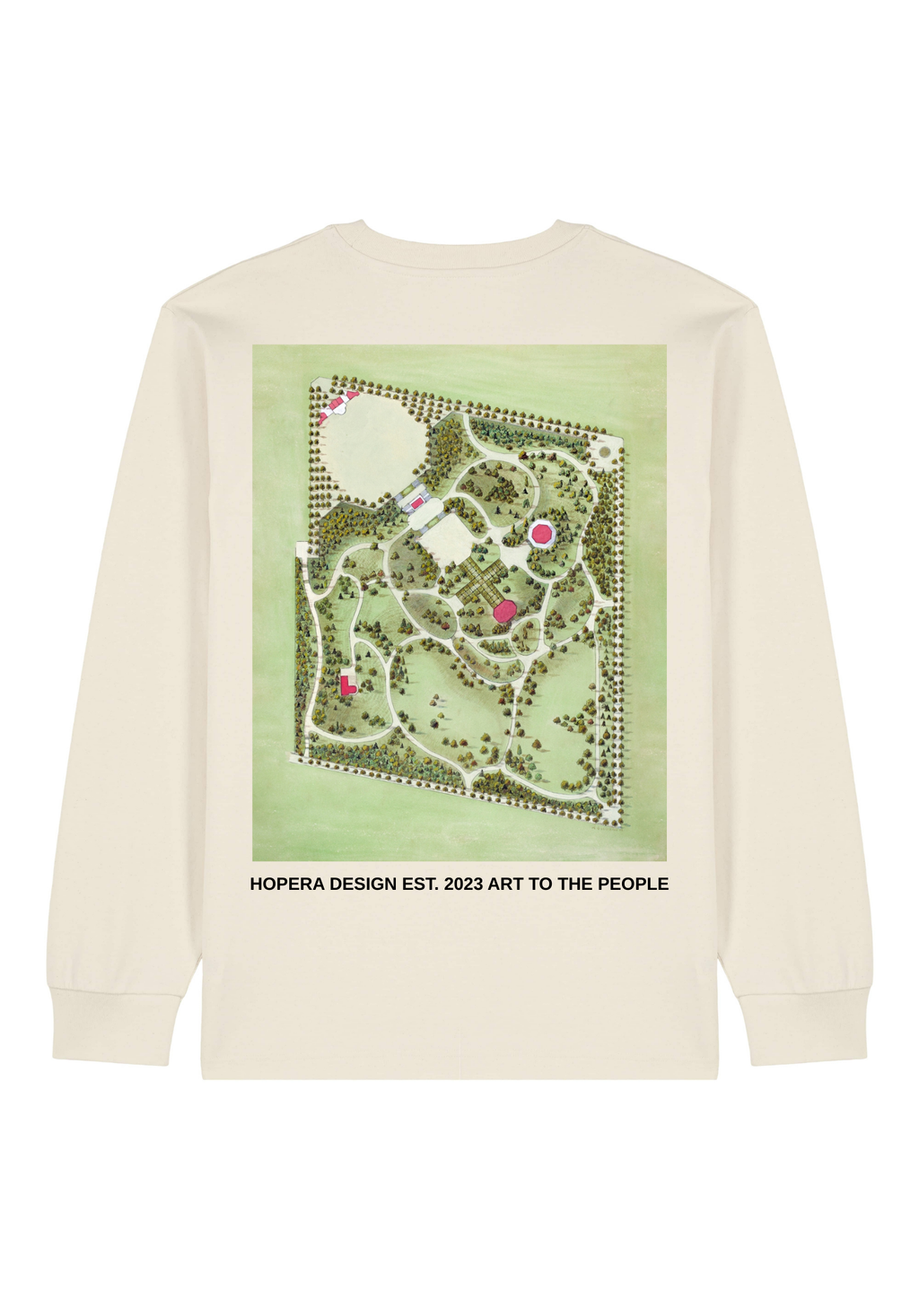 Washington Park (1936) by Meyer Goldbaum Heavy Weight Long Sleeve White T-Shirt
