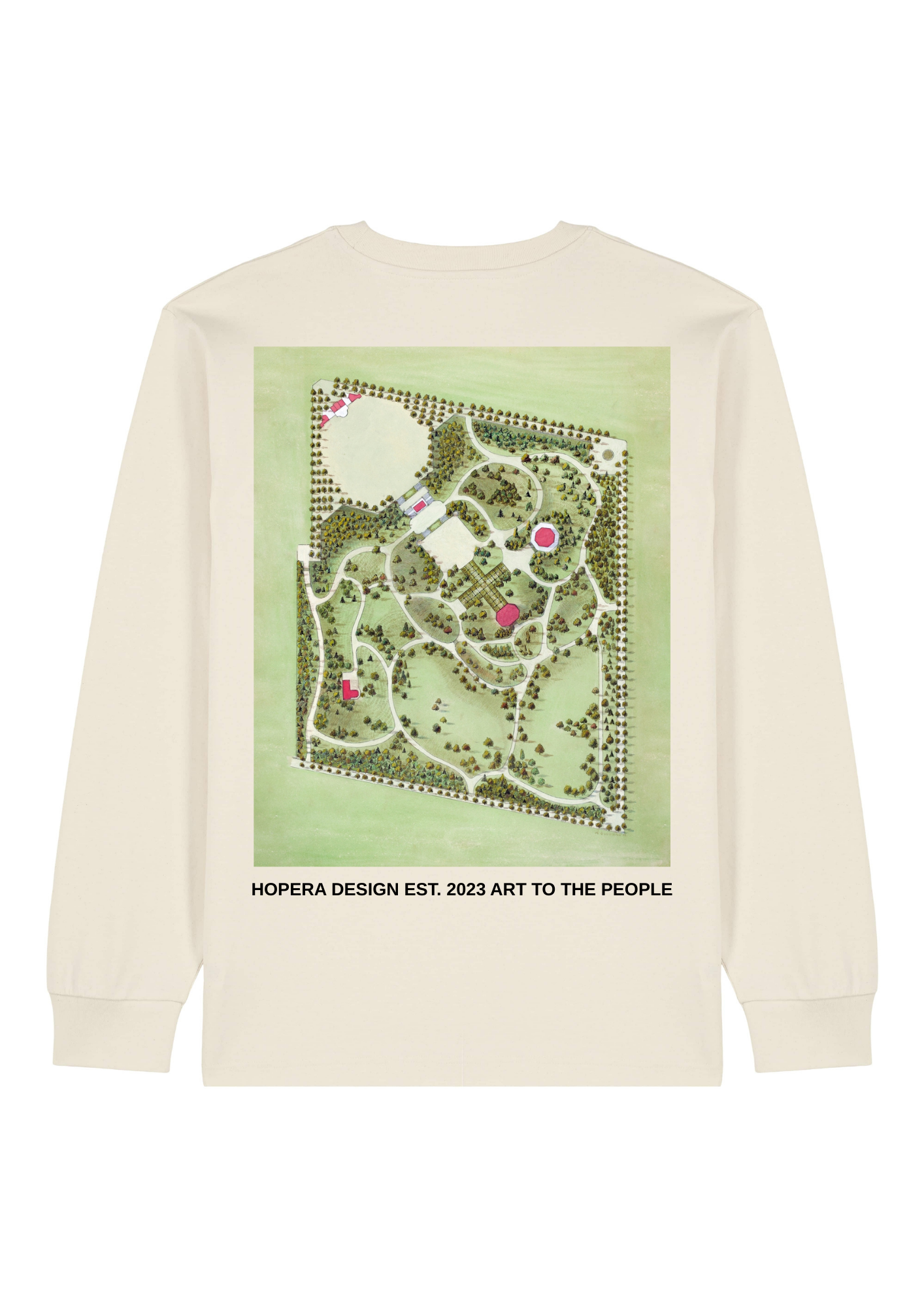 Washington Park (1936) by Meyer Goldbaum Heavy Weight Long Sleeve White T-Shirt
