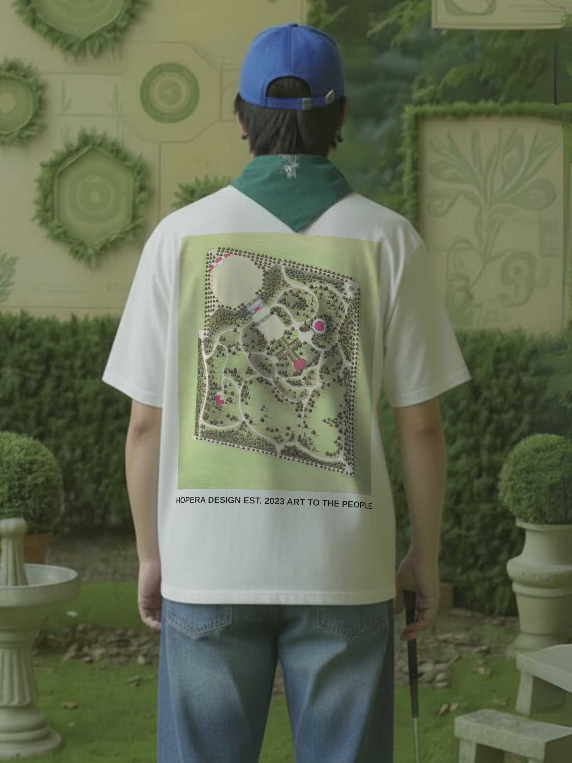 Washington Park (1936) by Meyer Goldbaum Heavy Weight White T-Shirt
