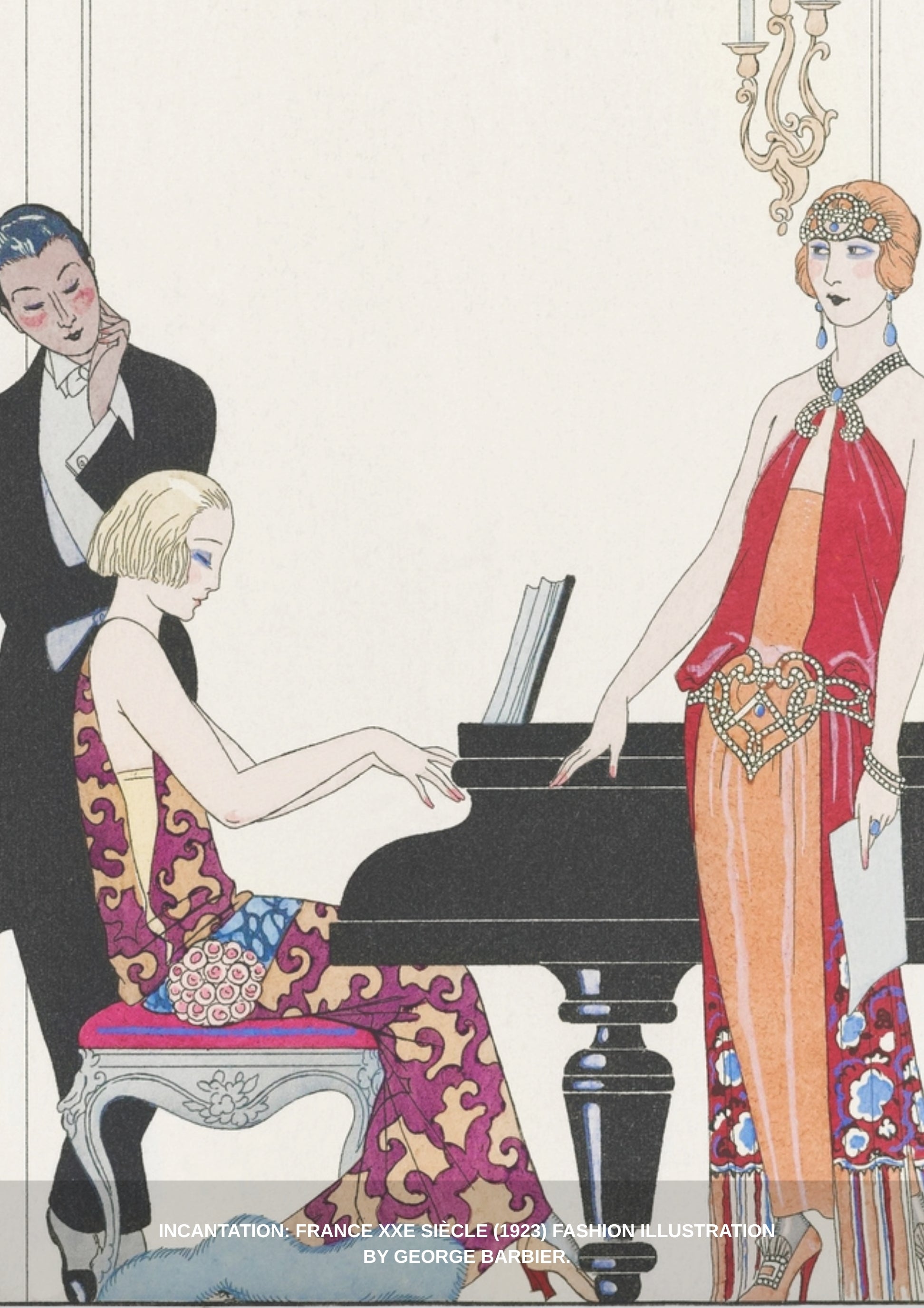 “Incantation: France XXe siècle” (1923) by George Barbier Organic Cotton Sweater