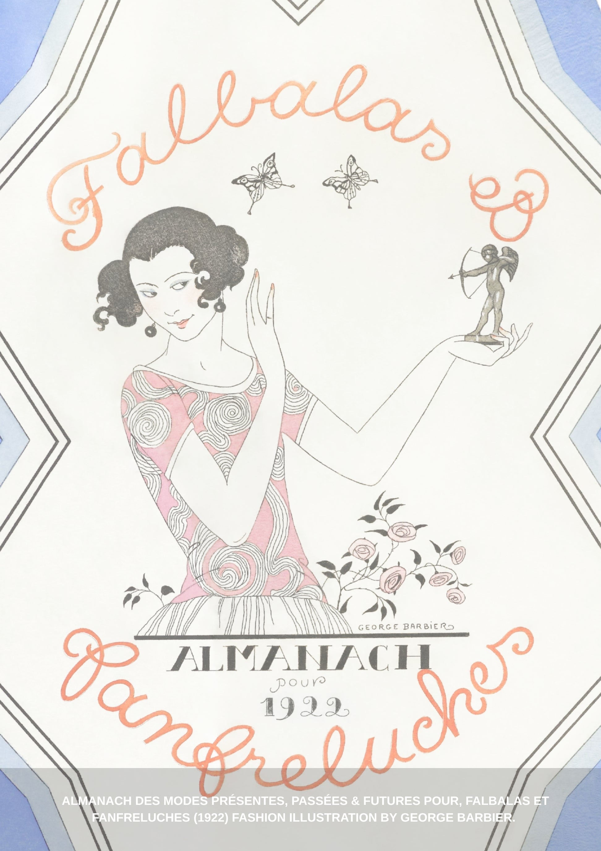 Almanach des Modes (1922) by George Barbier Organic Cotton Sweater