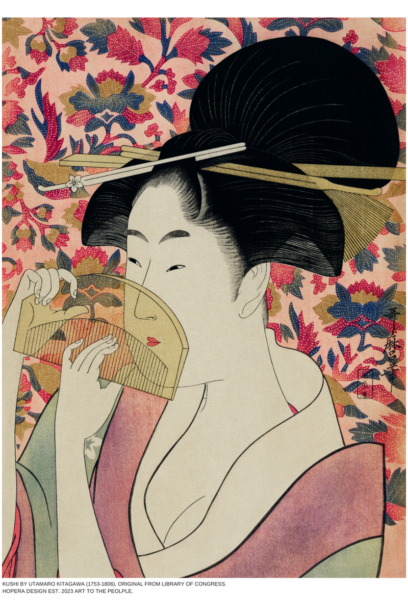 "Kushi" by Utamaro Kitagawa (1753-1806)