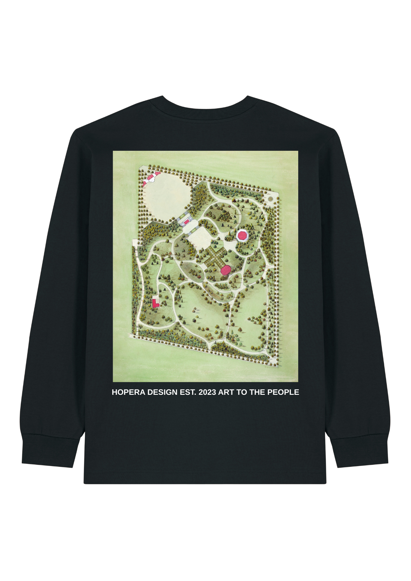 Washington Park (1936) by Meyer Goldbaum Heavy Weight Long Sleeve White T-Shirt