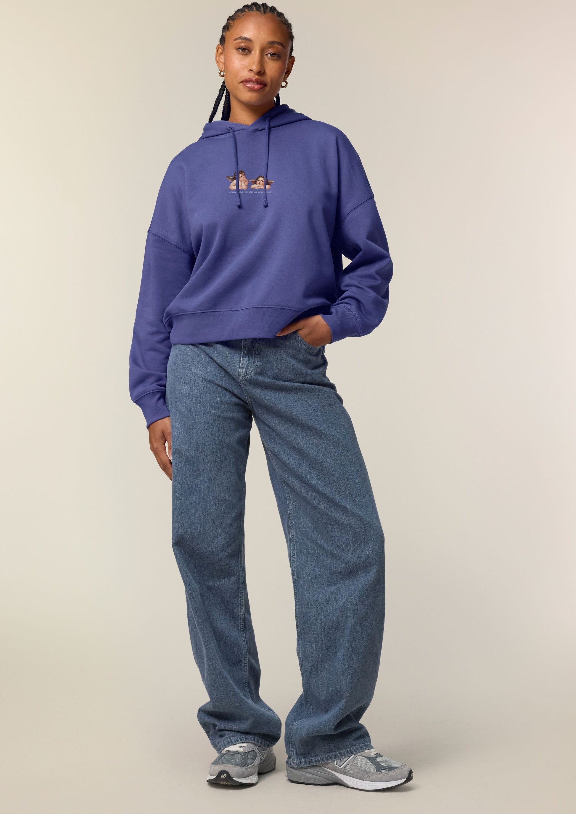 Cherubs after Raphael (1890) - Women's Hoodie - Purple