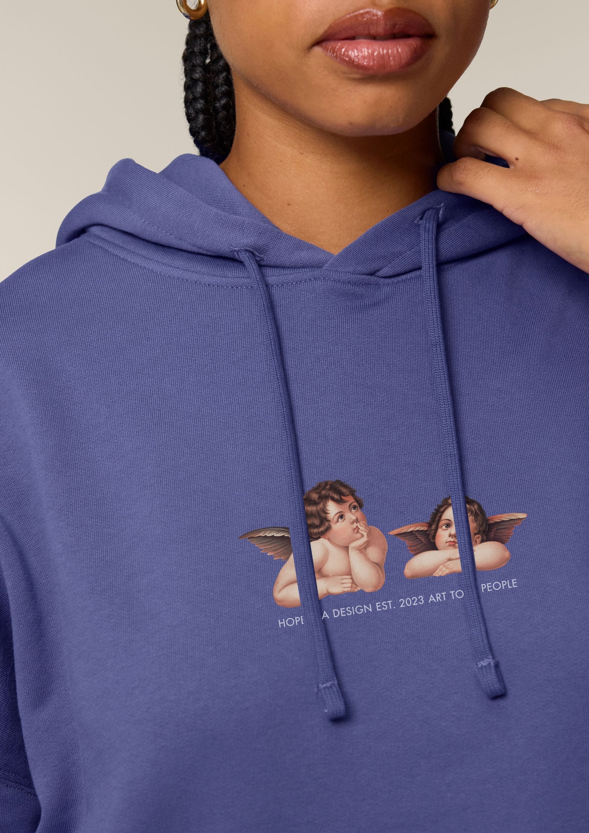 Cherubs after Raphael (1890) - Women's Hoodie - Purple