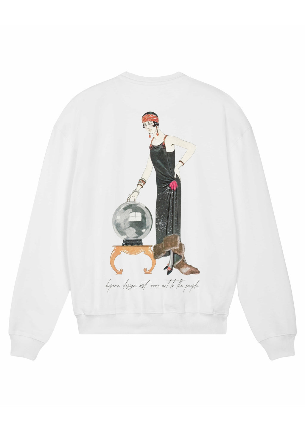 L'Empire du monde: Robe du soir, de Worth by George Barbier (1924) Organic Cotton Sweater