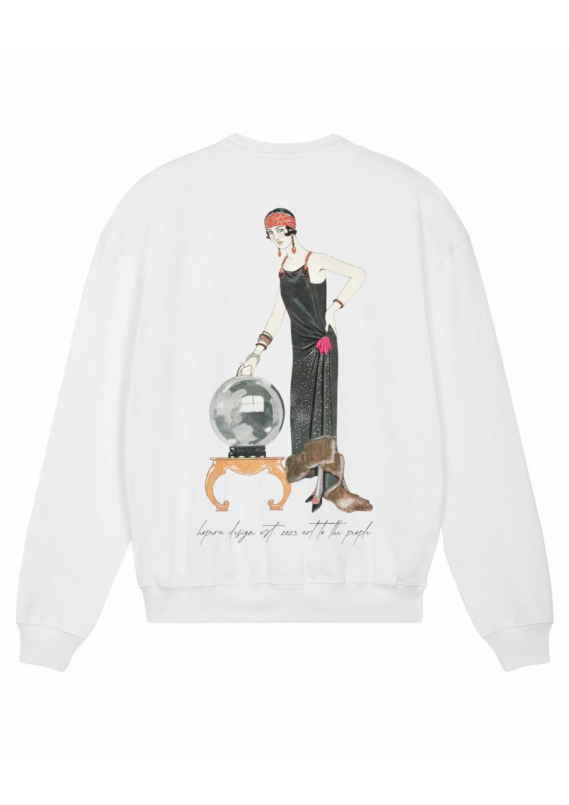 L'Empire du monde: Robe du soir, de Worth by George Barbier (1924) Organic Cotton Sweater