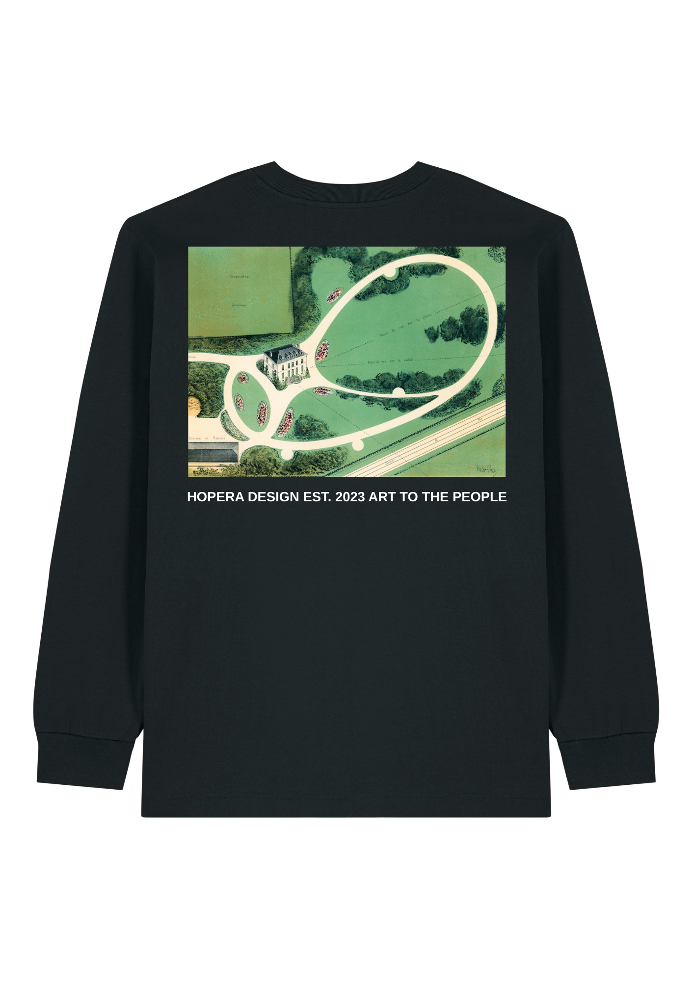 Parcs et Jardins des Environs de Paris (1850) by Victor Petit Heavy Weight White Long Sleeve T-Shirt