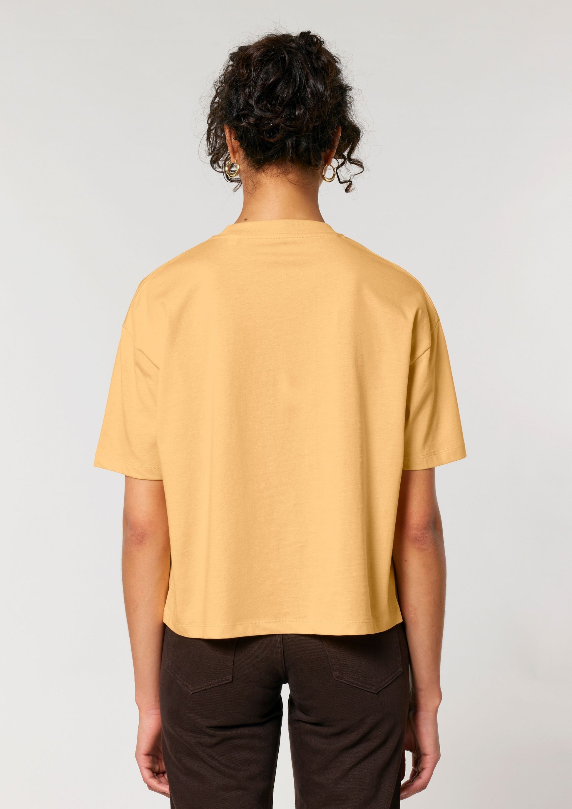 Cherubs after Raphael (1890) - Women's cropped t-shirt - Yellow
