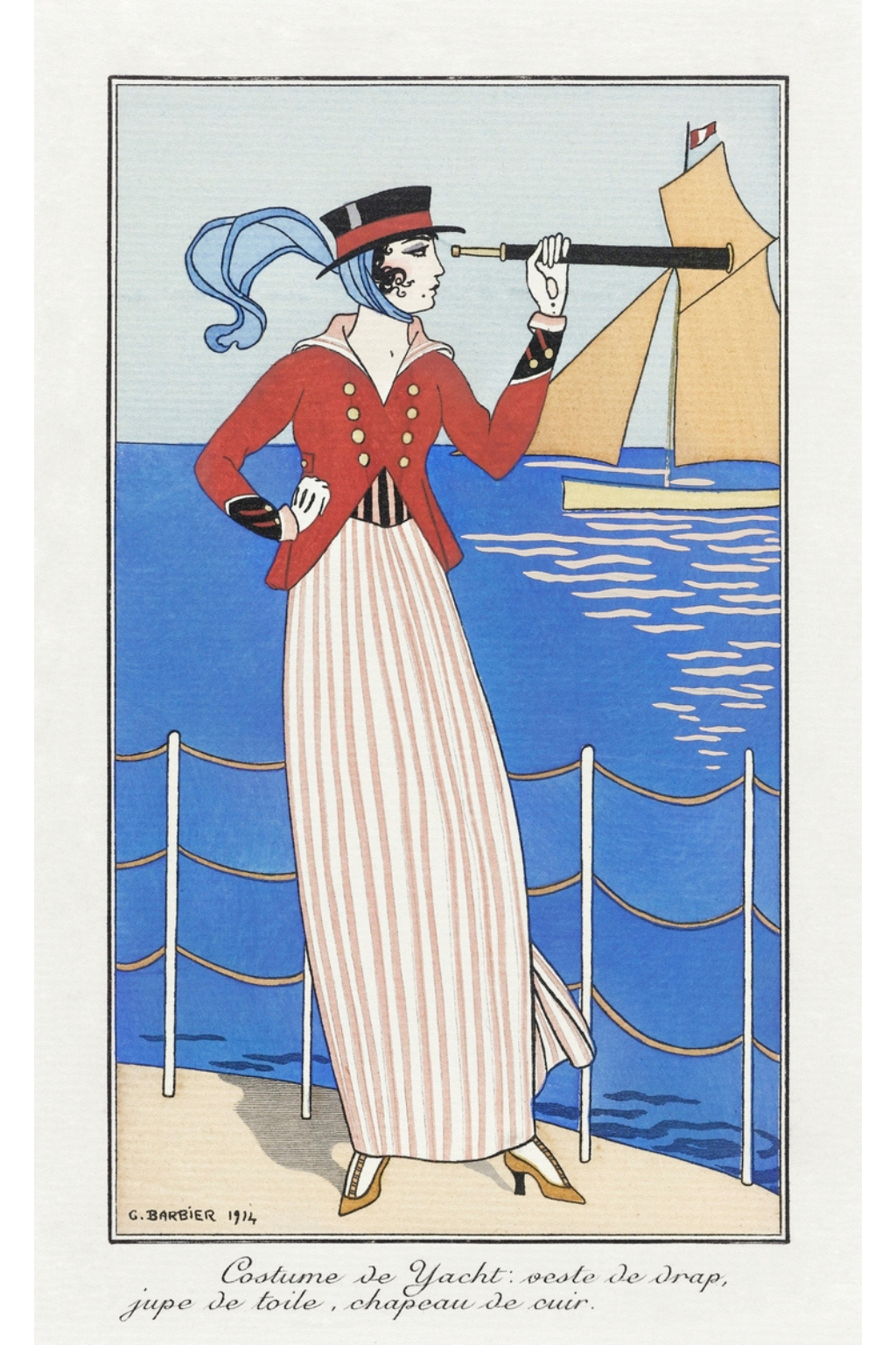 "Costume de Yacht" by George Barbier (1914)