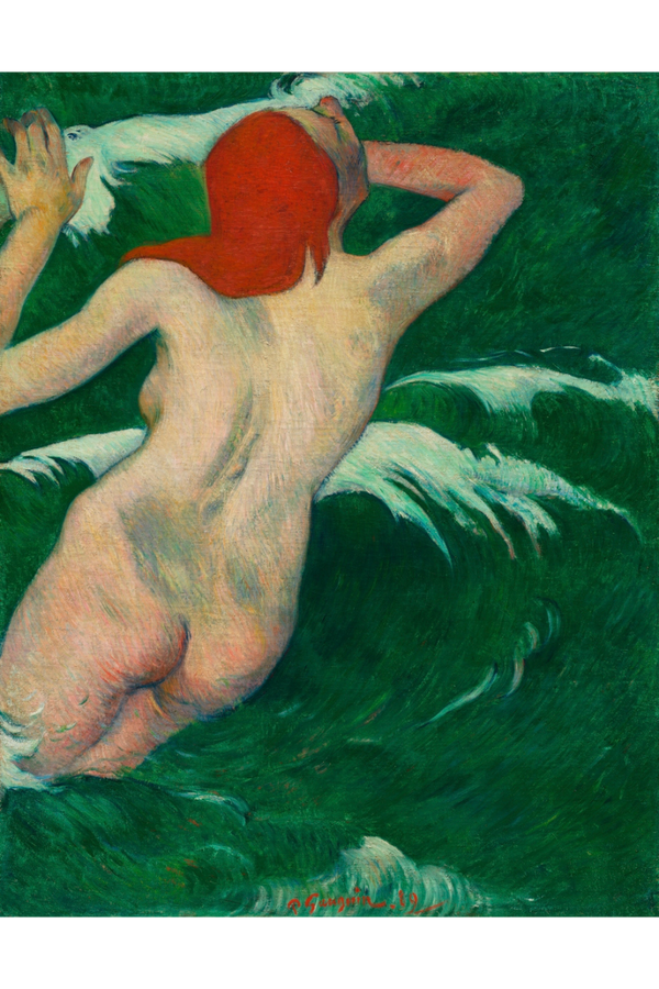 "Dans les Vagues"  by Paul Gauguin (1889)