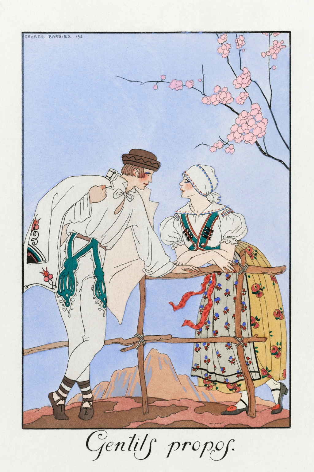 "Gentils Propos" by George Barbier (1922)