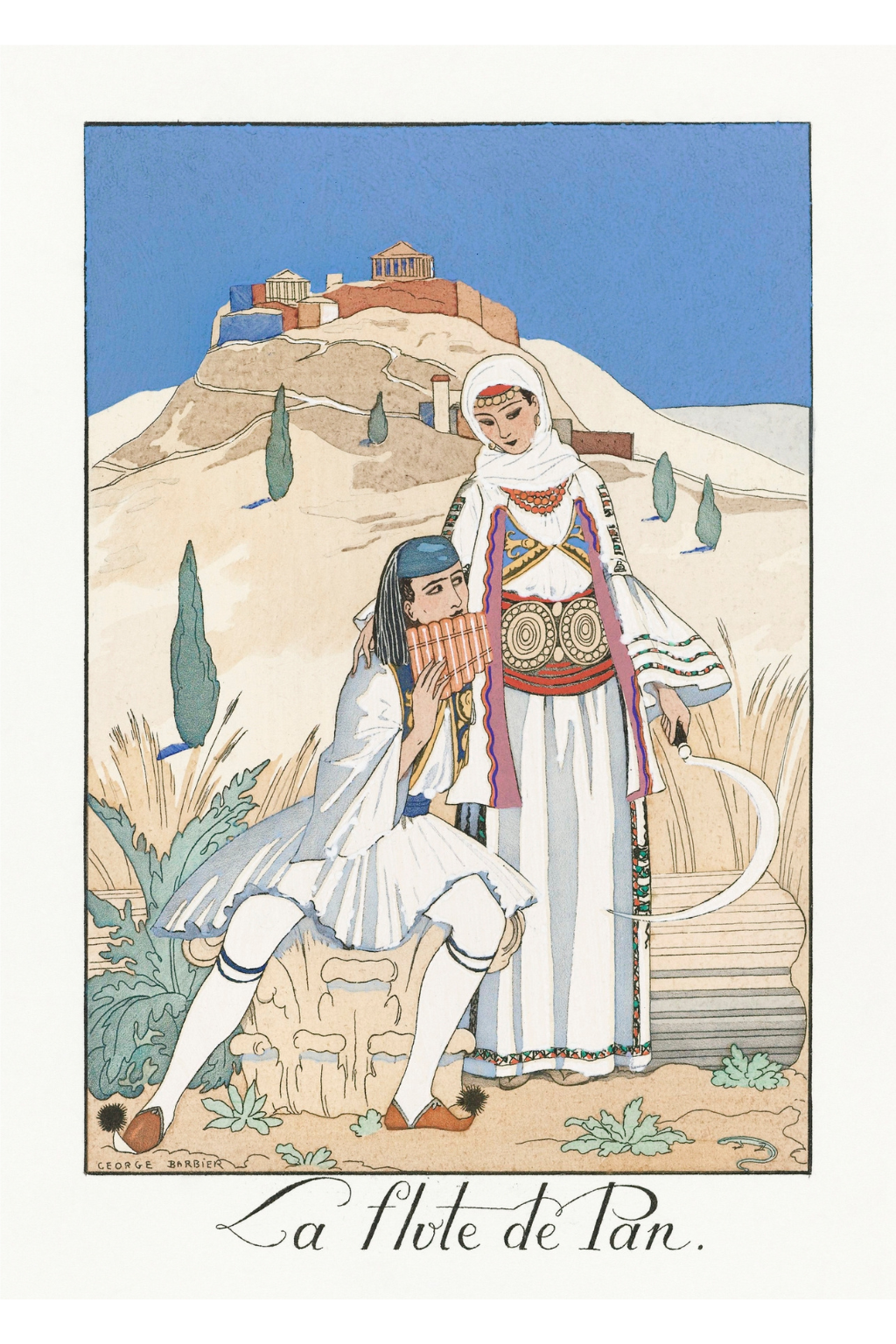 "La flute de Pan" by George Barbier (1923)