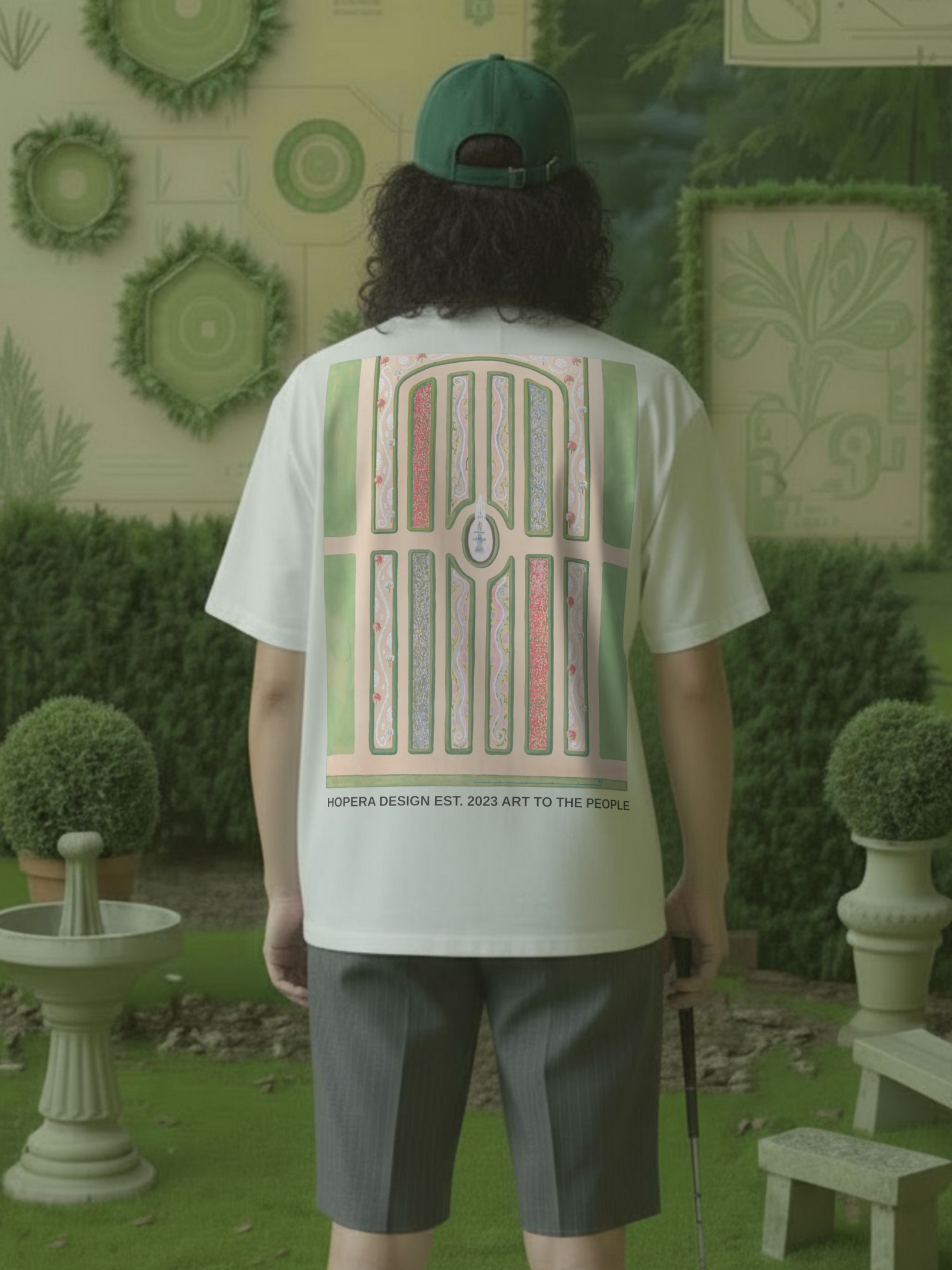 Parterre (1936) by Meyer Goldbaum & William Merklin Heavy Weight White T-Shirt