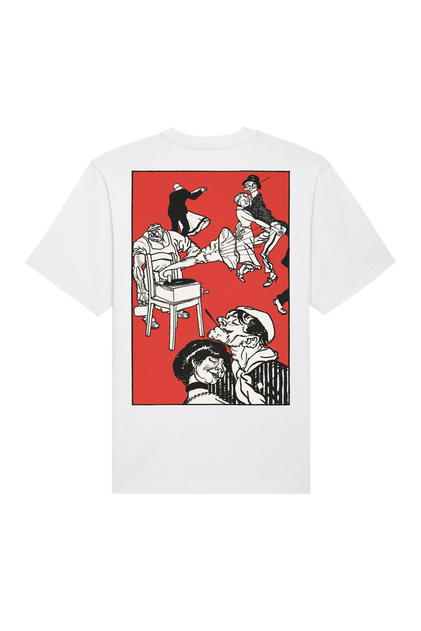 Dancers (Apachentänze!) (1911) by Moriz Jung Heavy Weight Raw T-Shirt White