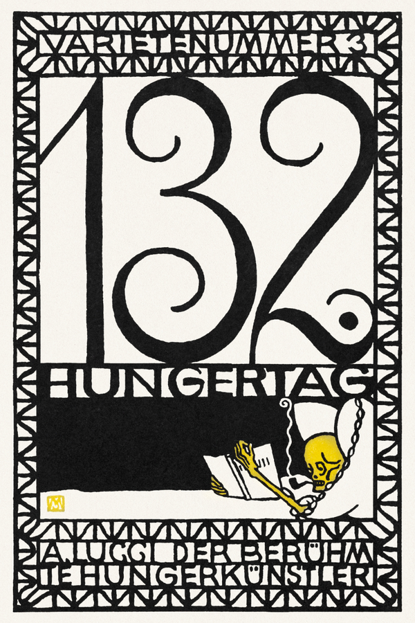 132nd Day of Fasting, A. Lucci the Famous Hunger Artist by Moriz Jung. (1907) Heavy Weight T-Shirt Black