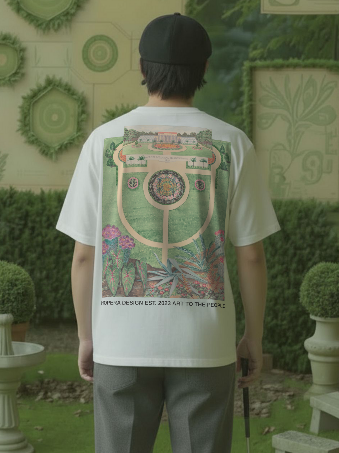 Elgin Botanical Gardens (1936) by Tabea Hosier Heavy Weight White T-Shirt