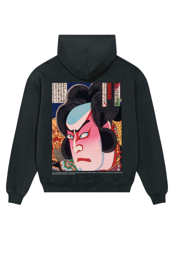 "The Actor Fukashichi" by Toyohara Kunichika (1883) Hoodie Black