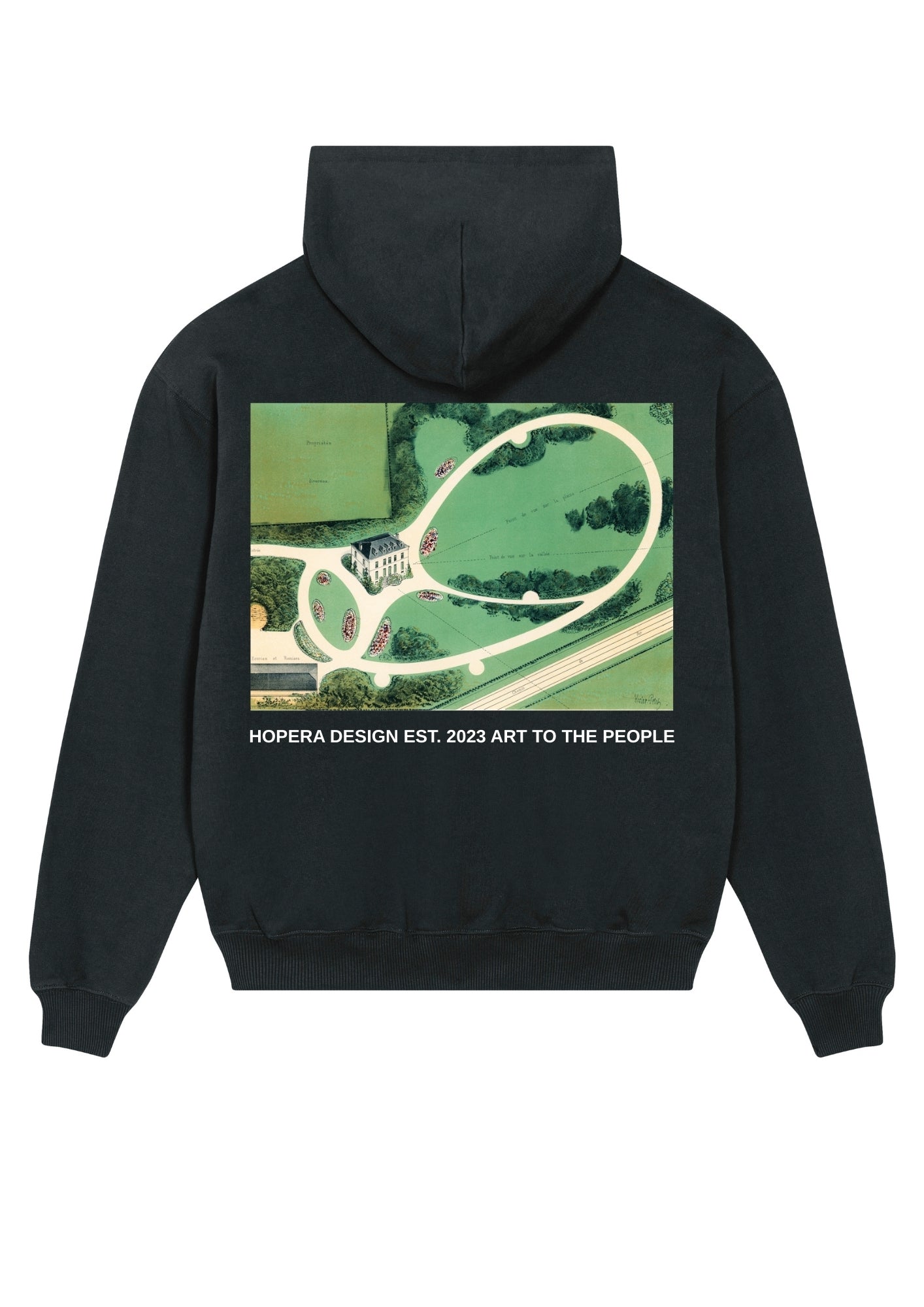 Parcs et Jardins des Environs de Paris (1850) by Victor Petit Black Hoodie