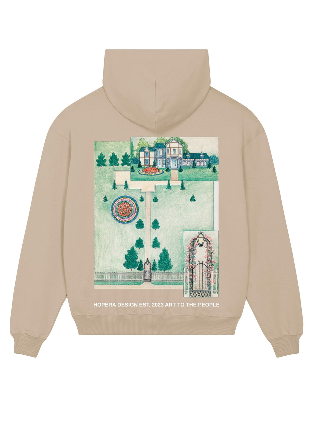 Wood Residence (1936) by Tabea Hosier Black hoodie