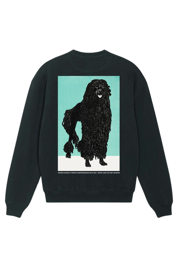 Poodle (1912) By Moriz Jung Sweatshirt Black