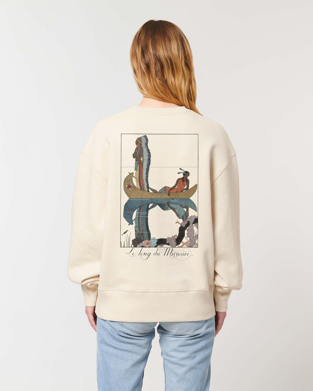 "LANGS DE MISSOURI" BY GEORGE BARBIER SWEATSHIRT