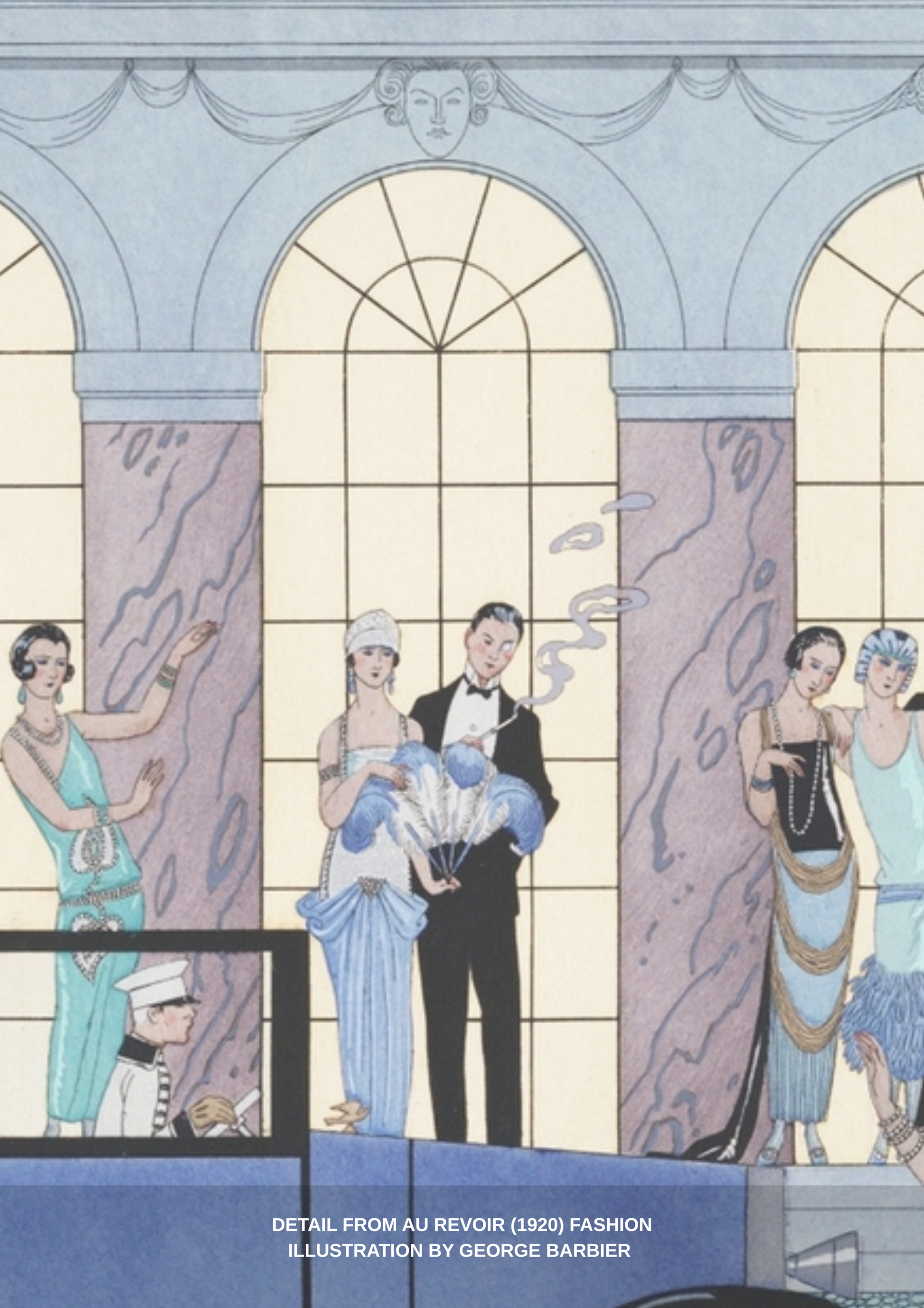 "Au Revoir" by George Barbier (1920) Heavy Cotton T-shirt