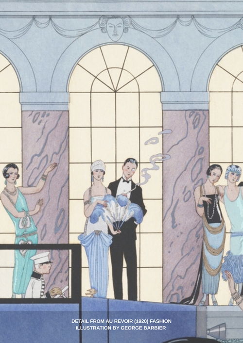 "Au Revoir" by George Barbier (1920) Heavy Cotton T-shirt