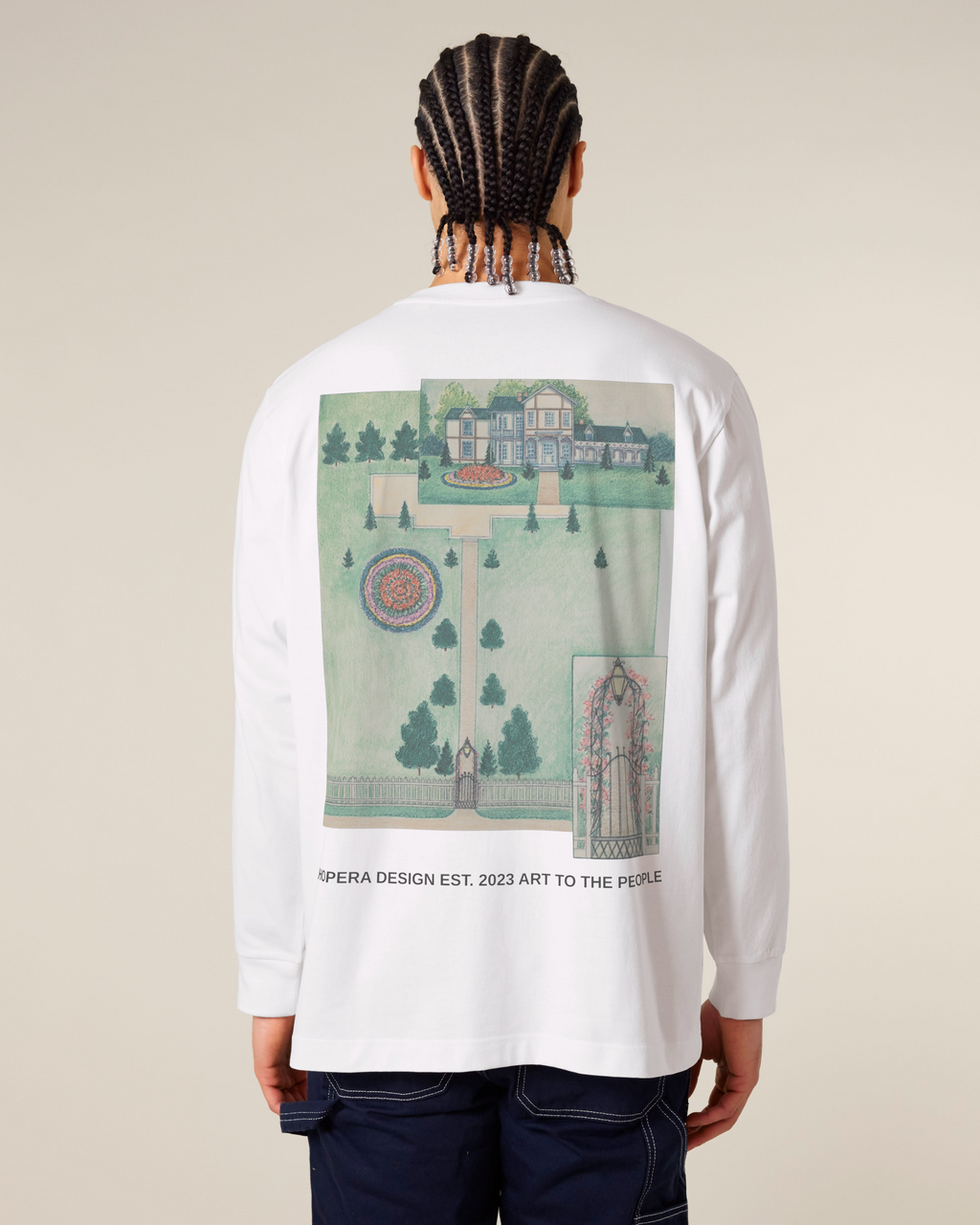 Wood Residence (1936) by Tabea Hosier Heavy Weight White Long Sleeve T-Shirt