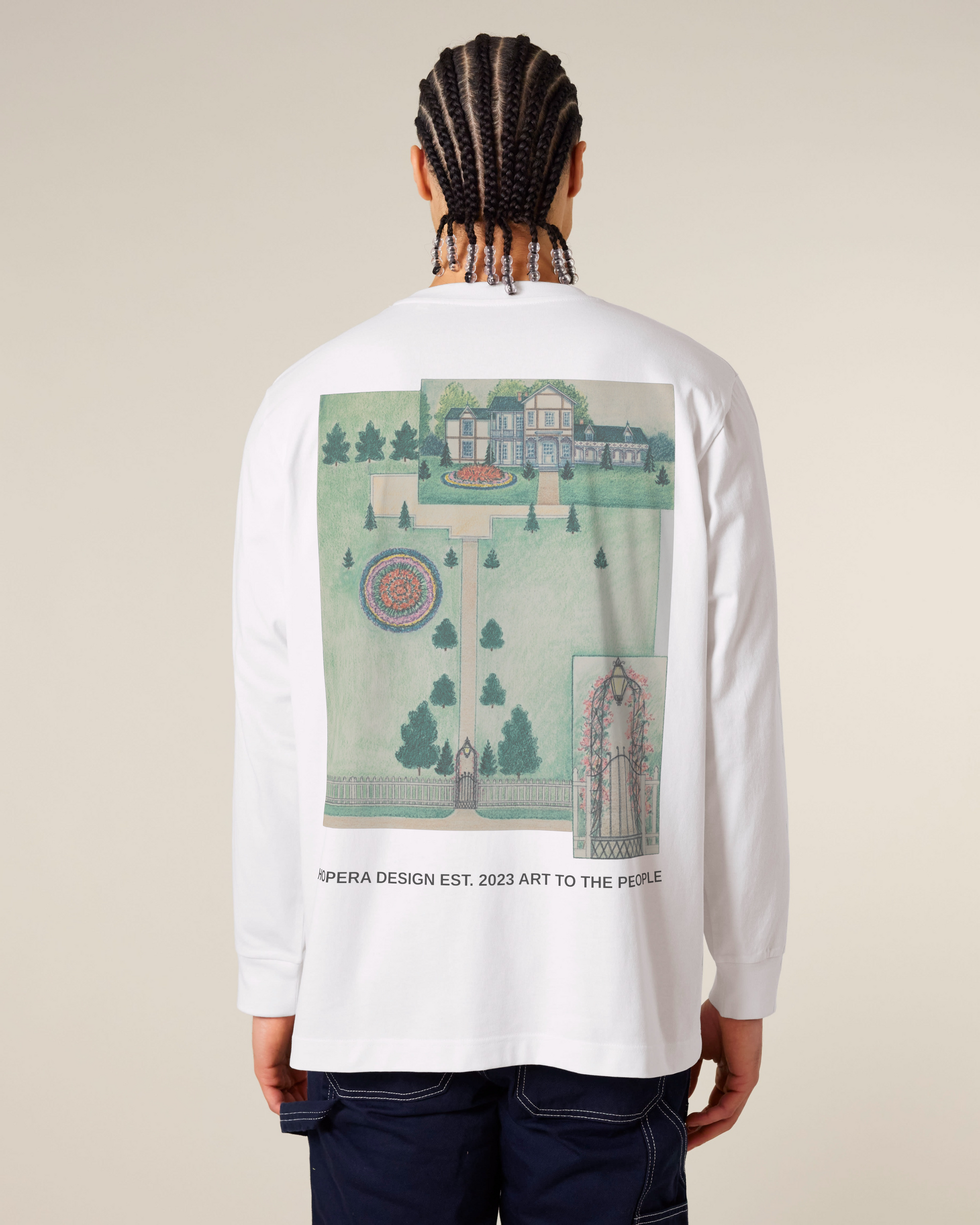 Wood Residence (1936) by Tabea Hosier Heavy Weight White Long Sleeve T-Shirt