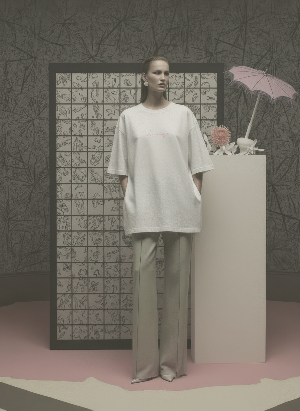 "Le paravent rouge: Robe du soir, de Worth" (1921) by George Barbier Heavy Cotton T-shirt (Copia)